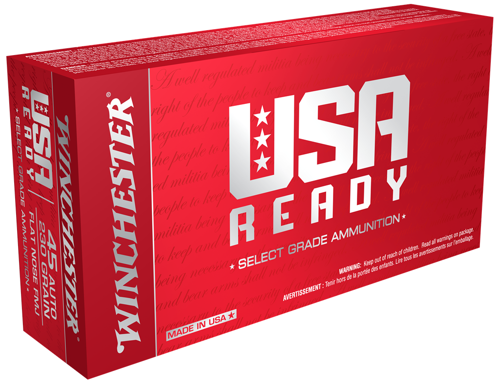 Winchester Ammo Usa Ready, Win Red45     45         230 Fmjfn Usready   50/10