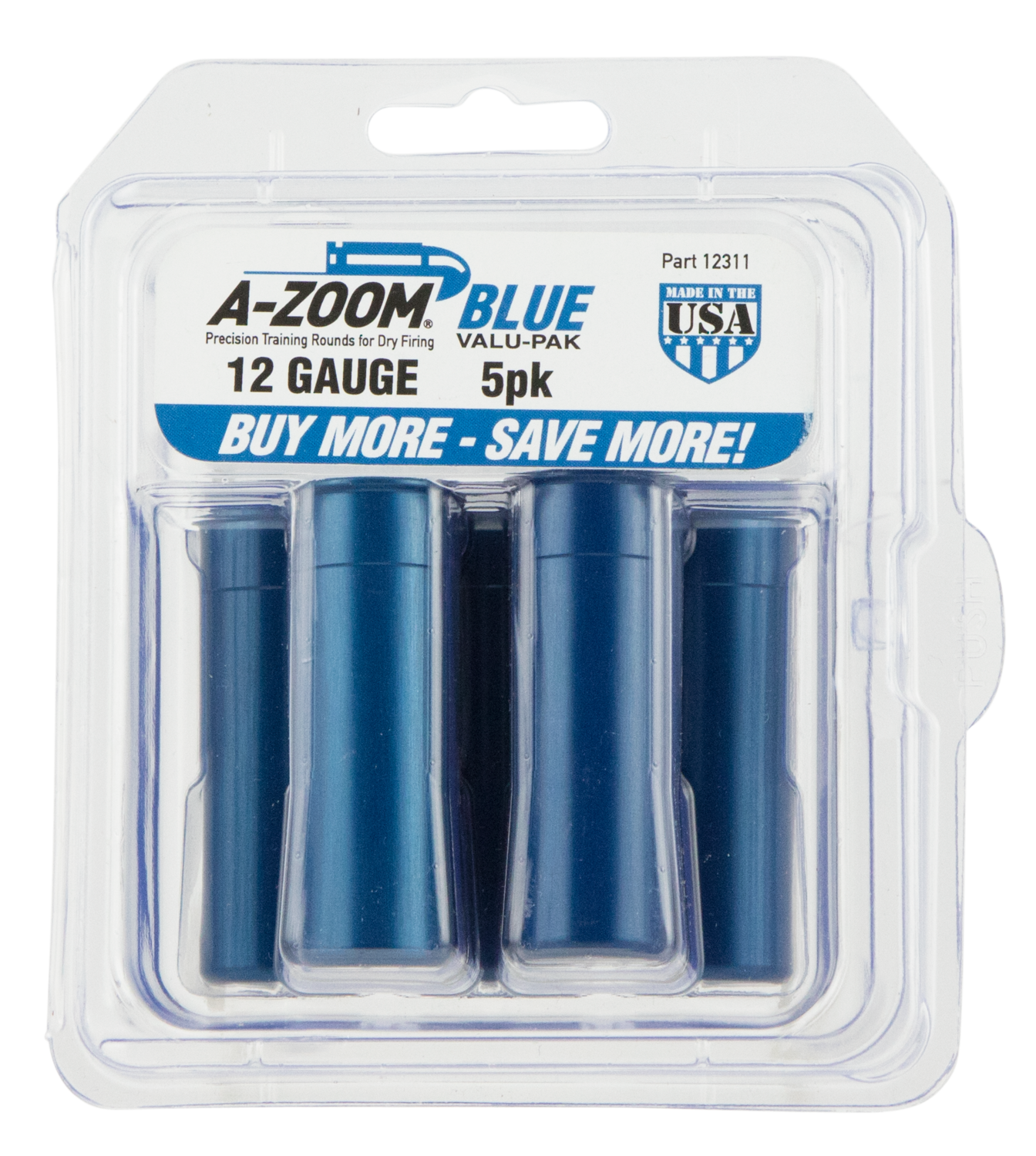 A-zoom Value Pack, Azoom 12311      Blue Snap Caps 12ga           5pk