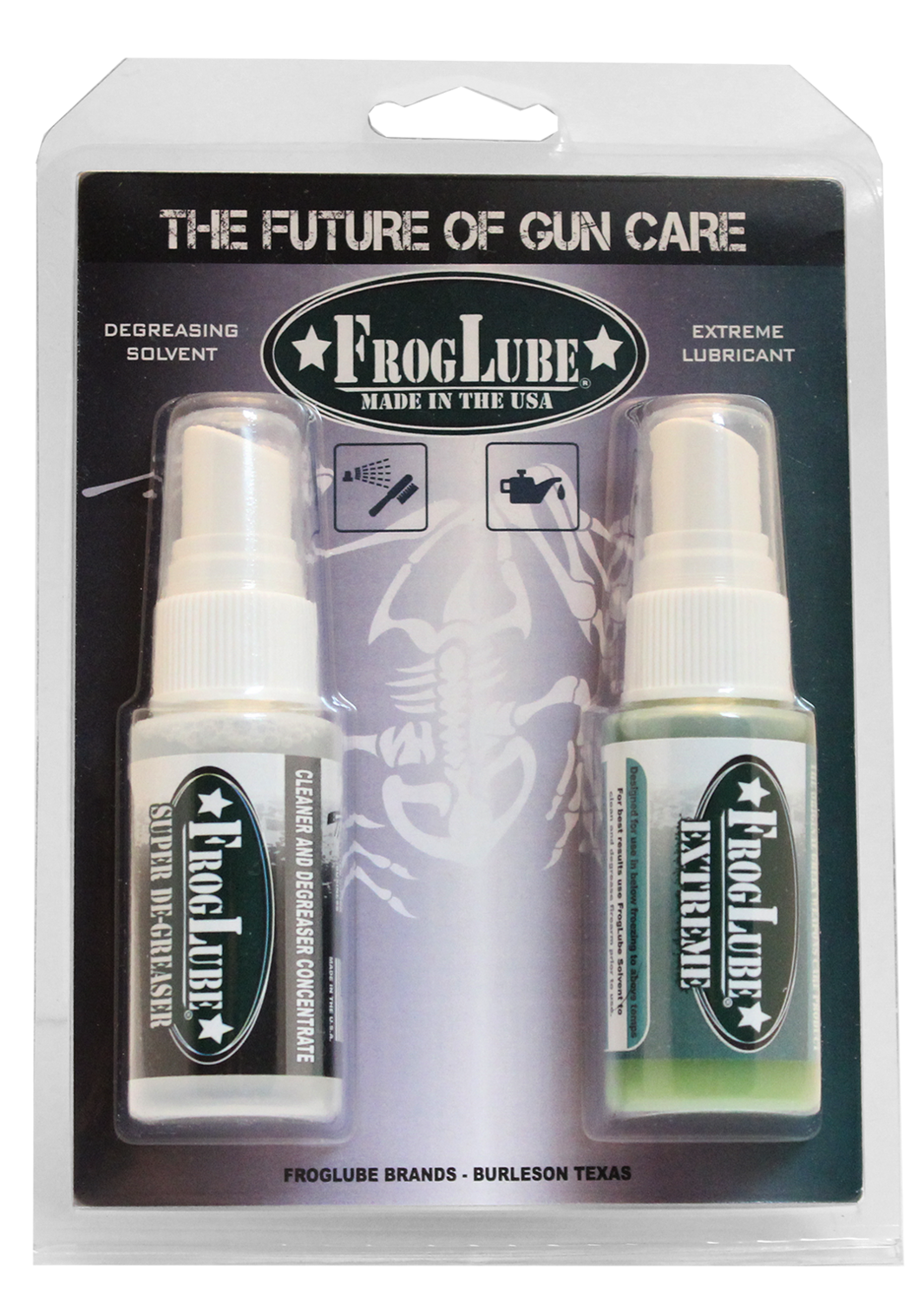 Froglube Dual, Frog 15265 Dual Kit Degreaser/extreme Lube 1oz Ea