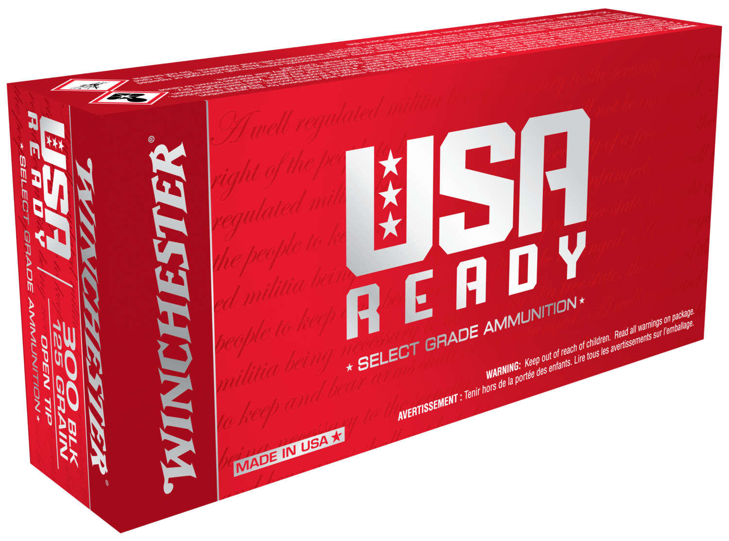 Winchester Ammo Usa Ready, Win Red300    300bo      125 Otr   Usready   20/10