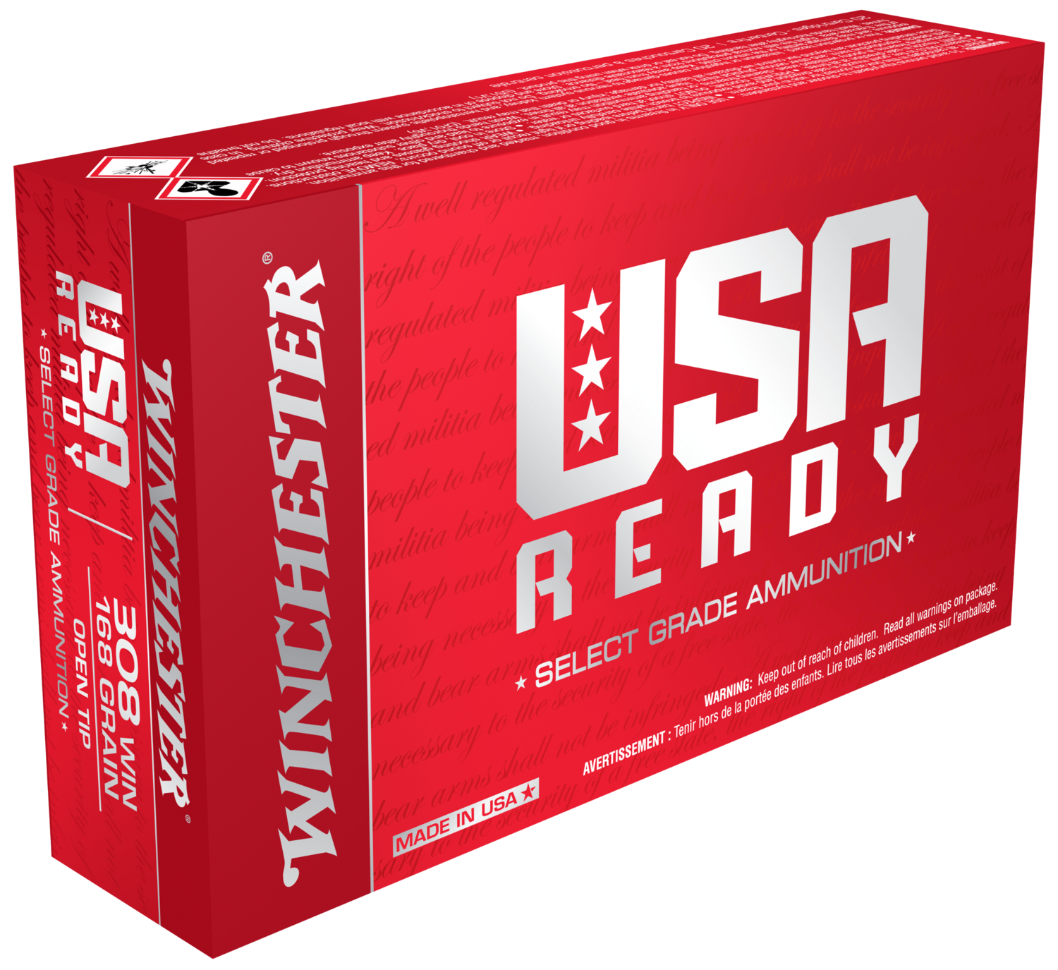Winchester Ammo Usa Ready, Win Red308    308        168 Otr   Usready   20/10