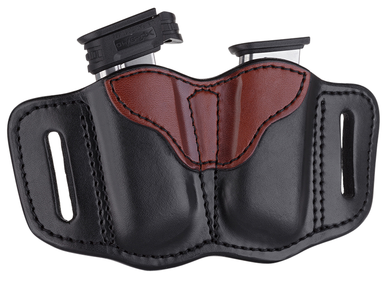 1791 Gunleather Mag2.1, 1791 Mag-2.1-blb-a  Double Mag Single Stack  Br/bk
