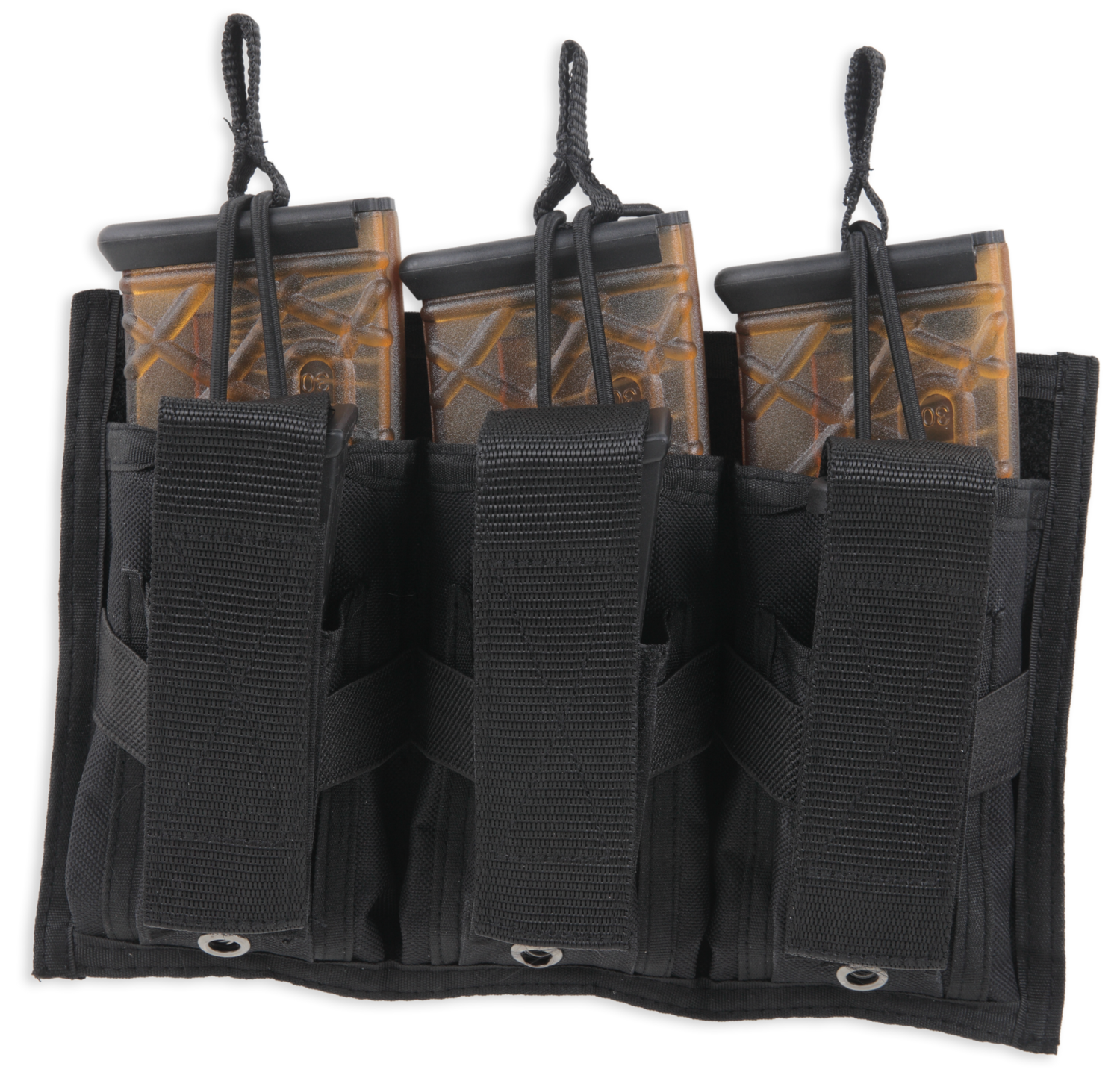 Bulldog Tri-double Mag Pouch, Bdog Bdt-62      Tri-dbl Molle Mag Pouch       Blk