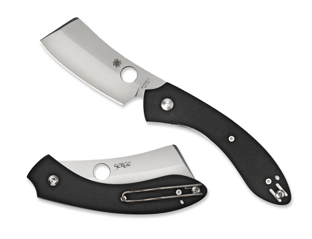 Spyderco Roc, Spy C177gp      Roc Cleaver G10 Pln     3.07   Blk