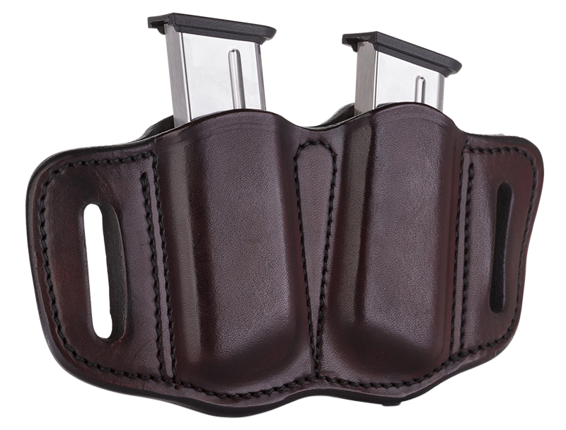 1791 Gunleather Mag2.1, 1791 Mag-2.1-sbr-a  Double Mag Single Stack  S.brn