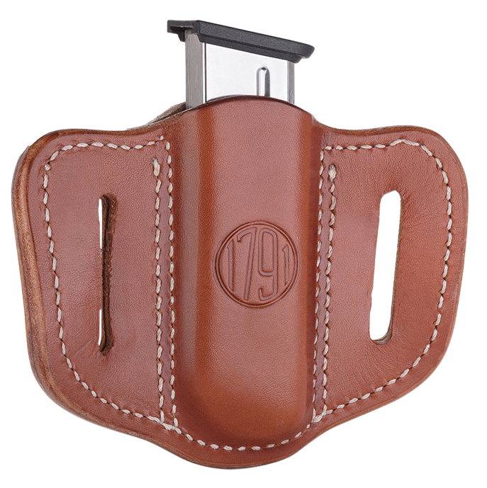 1791 Gunleather Mag1.1, 1791 Mag-1.1-cbr-a  Single Mag Single Stack  C.brn