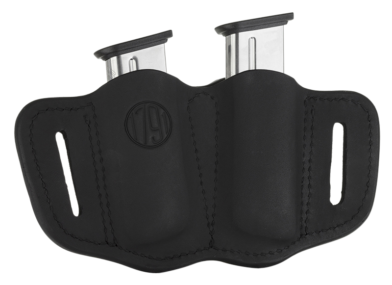 1791 Gunleather Mag2.1, 1791 Mag-2.1-sbl-a  Double Mag Single Stack    Blk
