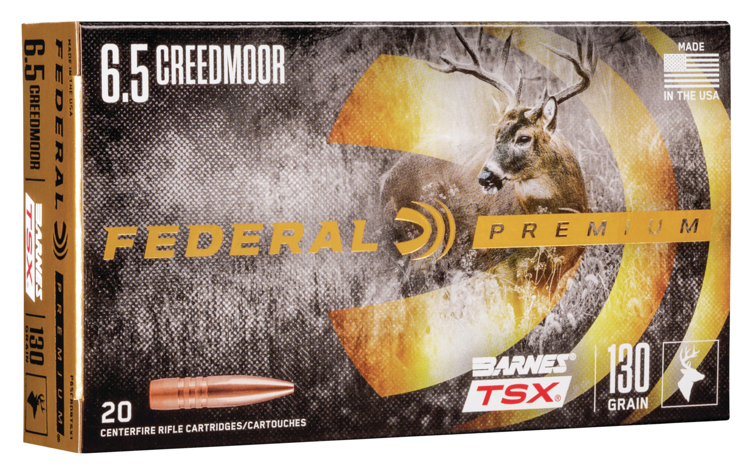 Federal Premium, Fed P65crdbtsx1    6.5crd  130 Brn Tsx       20/10