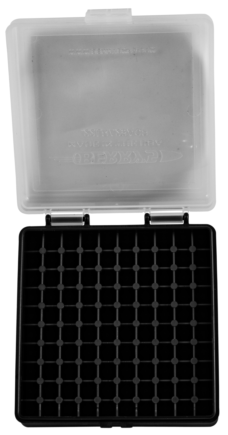 Berrys Ammo Box, Berrys 63600     22  Ammo Box  .22lr   100r Clr/bk