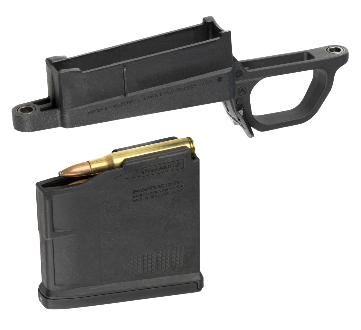 Magpul Industries Corp Bolt Action Mag Well, Magpul Mag489-blk Bltact Mag Well 700l Std Huntstk