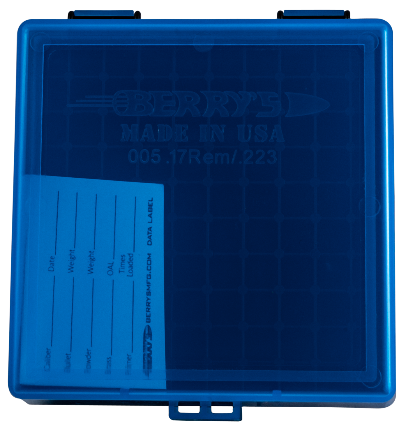 Berrys Ammo Box, Berrys 86410     005 Ammo Box  223/556 100r Blu/bk