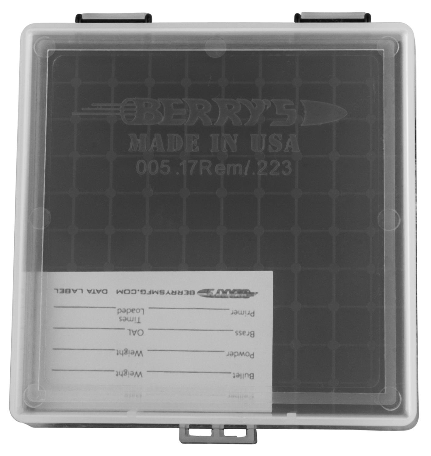 Berrys 005, Berrys 03856     005 Ammo Box  223/556 100r Clr/bk