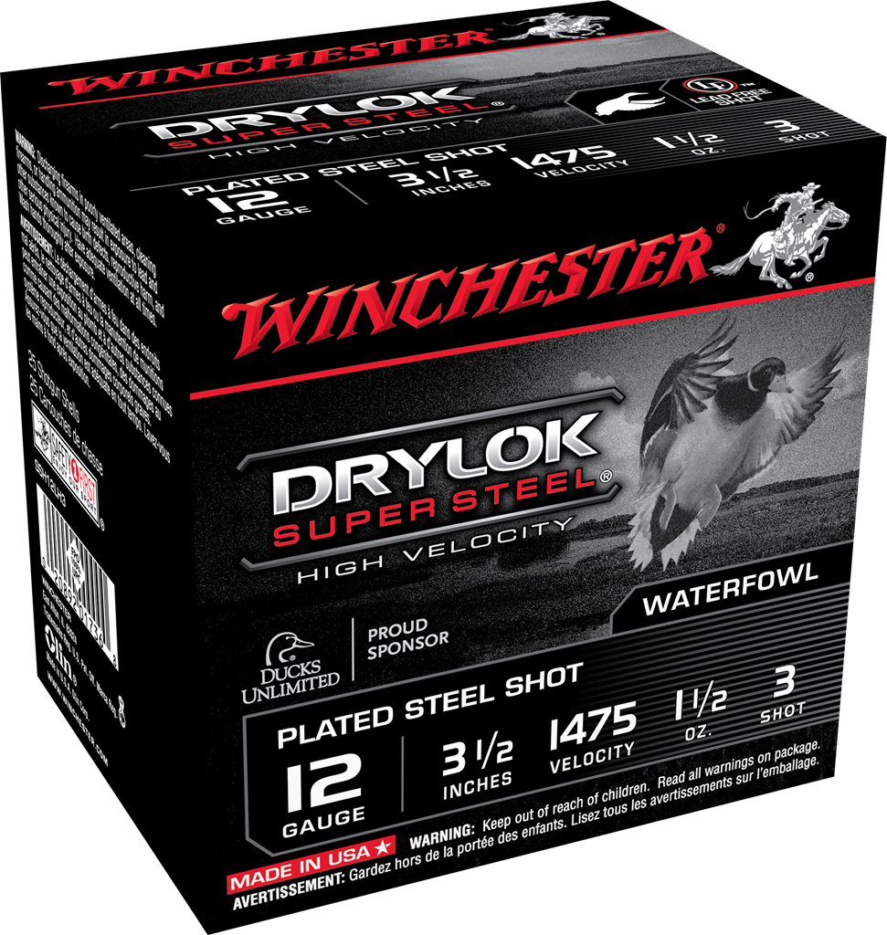 Winchester Ammo Drylock Super, Win Ssh12lh3   Supreme Hv    Stl 1 1/2 3.5   25/10