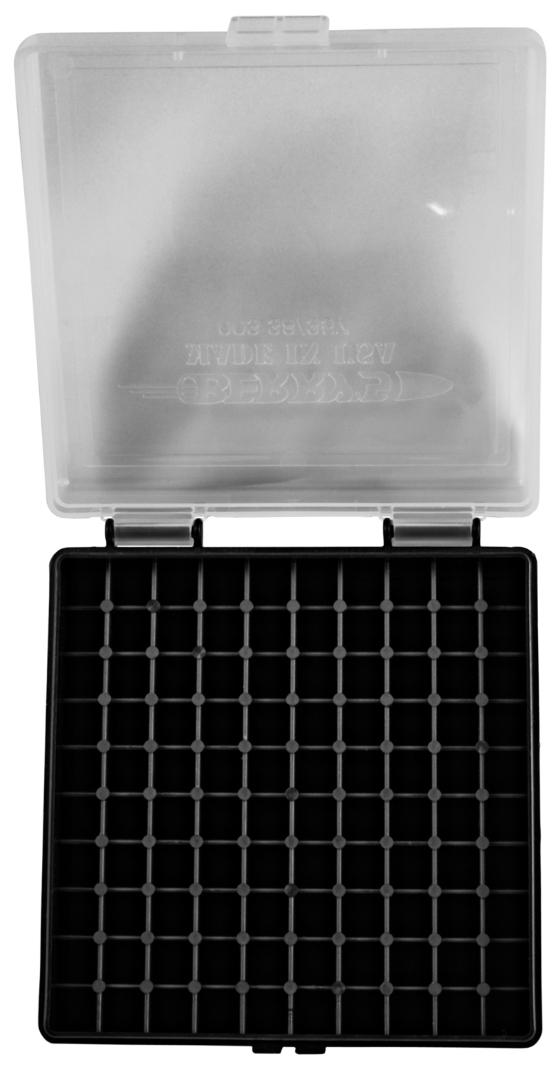 Berrys Ammo Box, Berrys 15382     003 Ammo Box  .38/357 100r Clr/bk