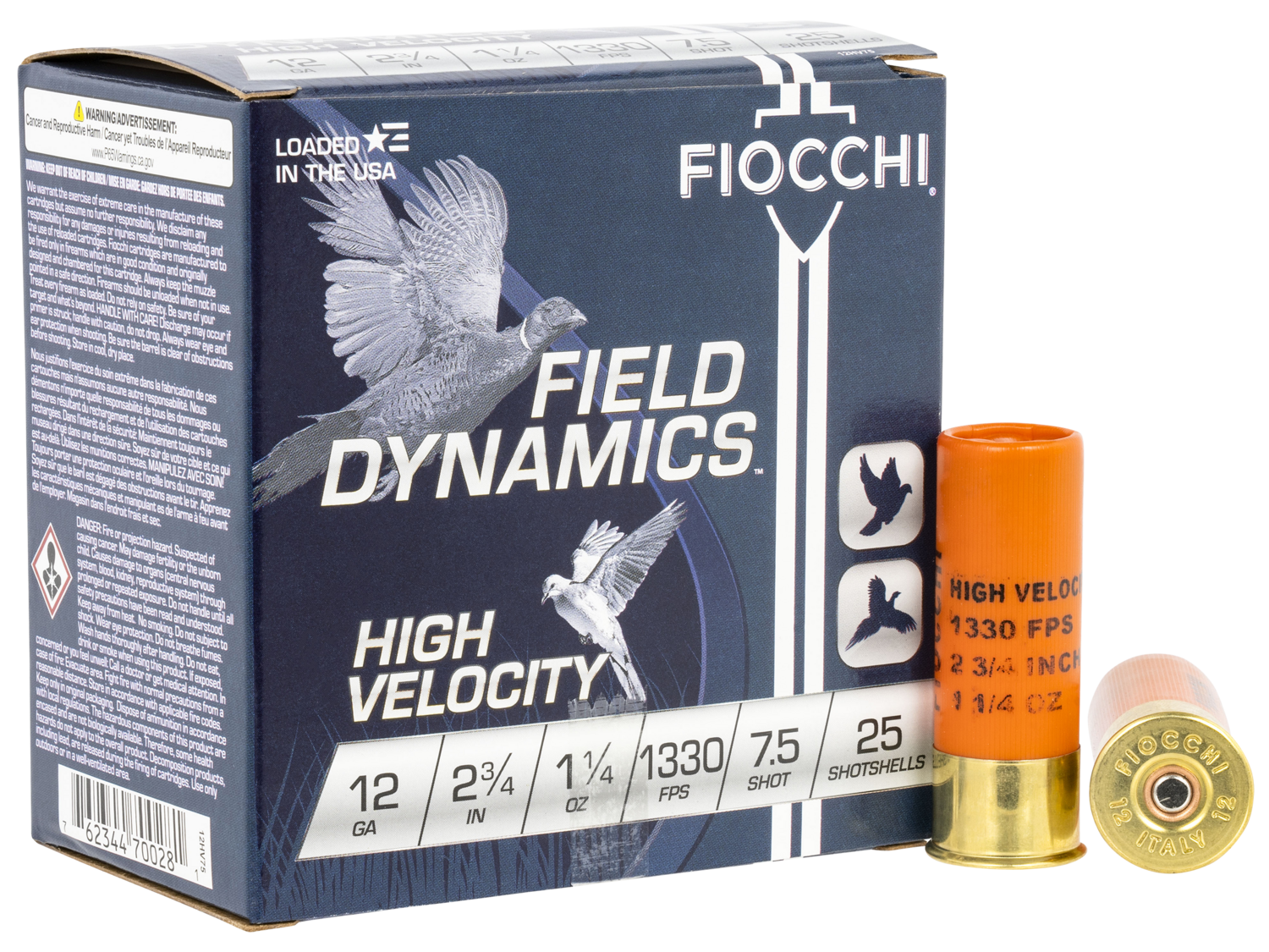 Fiocchi Field Dynamics, Fio 12hv75    High Vel      11/4             25/10