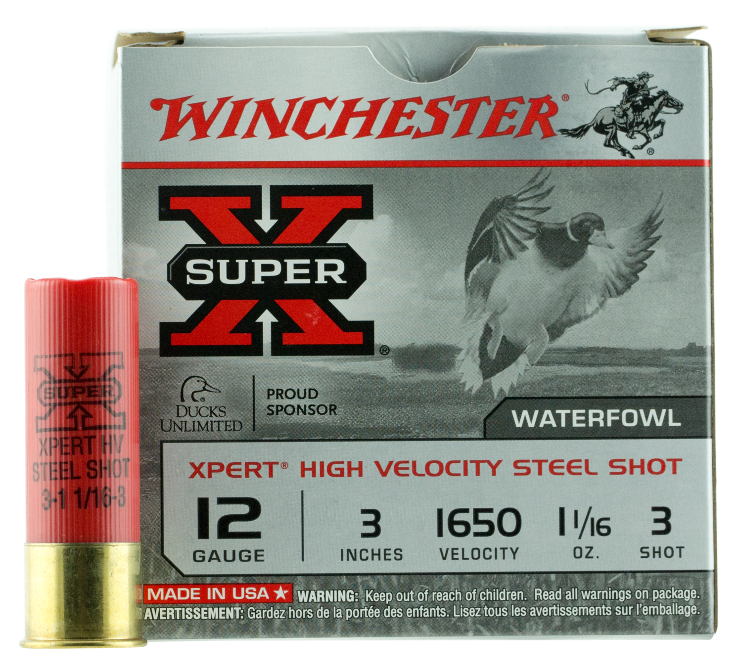 Winchester Ammo Super X, Win Wex123m3   Xpert 3mg 11/16stl            25/10