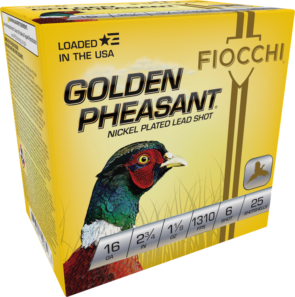 Fiocchi Golden Pheasant, Fio 16gp6     Gld Phs       11/8             25/10
