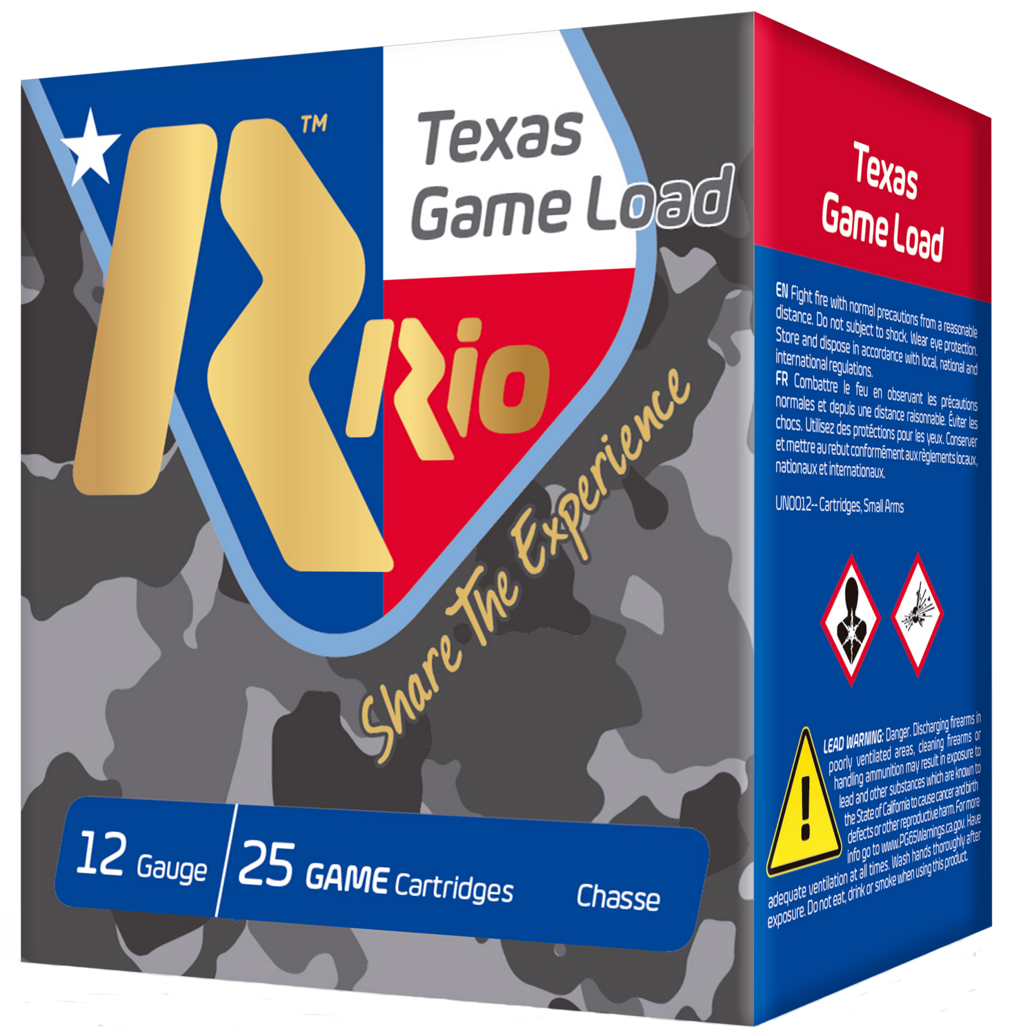 Rio Ammunition Texas Game Load, Rio Tghv3675tx 12  23/4 11/4   Txgame Load  25/10