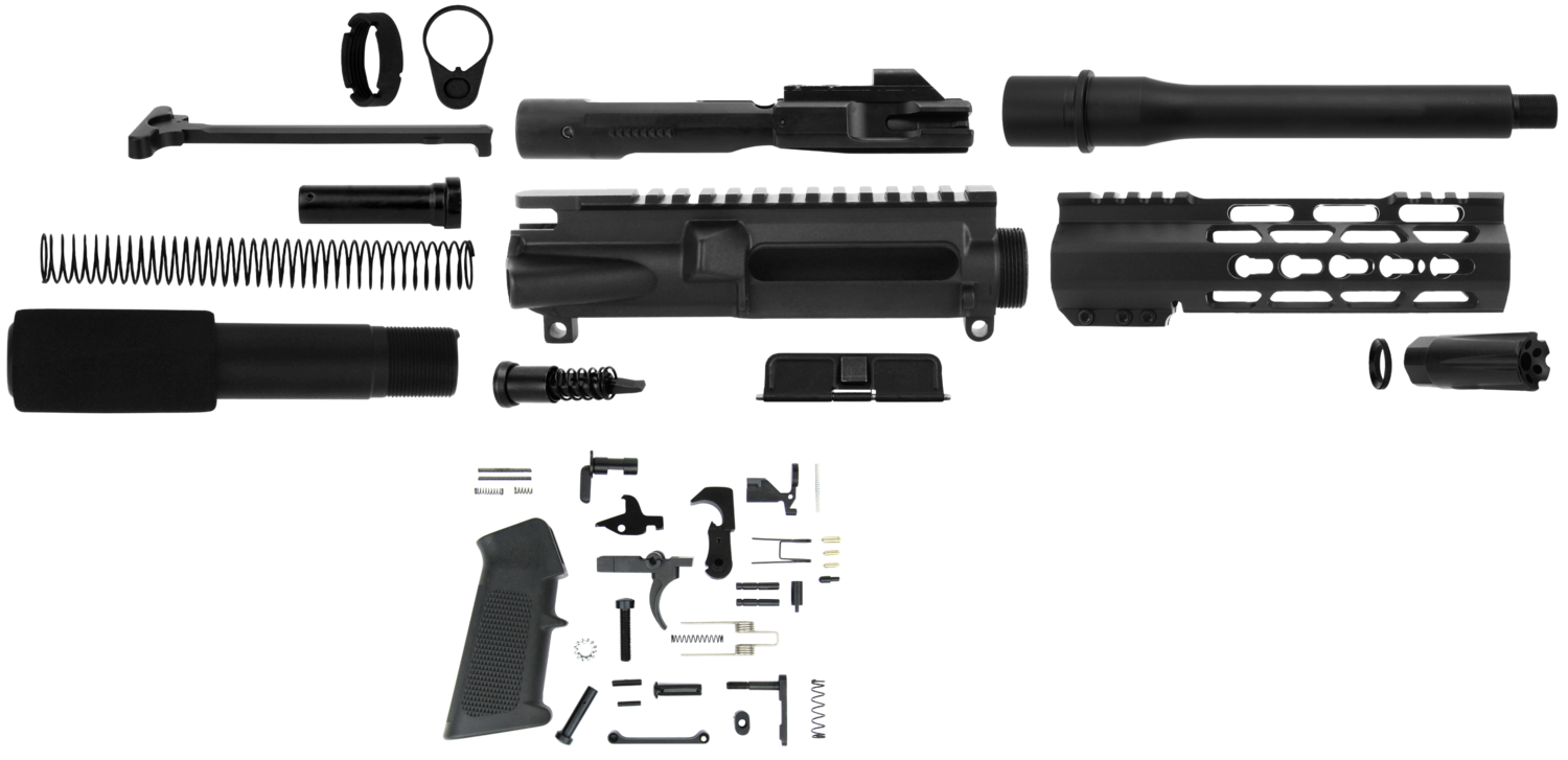 Tacfire Ar Build Kit, Tacfire Ss-pk9mm-lpk-7-k Keymod 9mm  Pst Build Kit