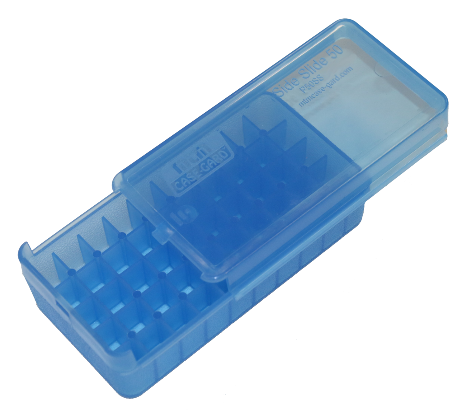 Mtm Pistol Side Slide, Mtm P50ss4524   45  Pstl Slide Stop 50rd Box  Blue