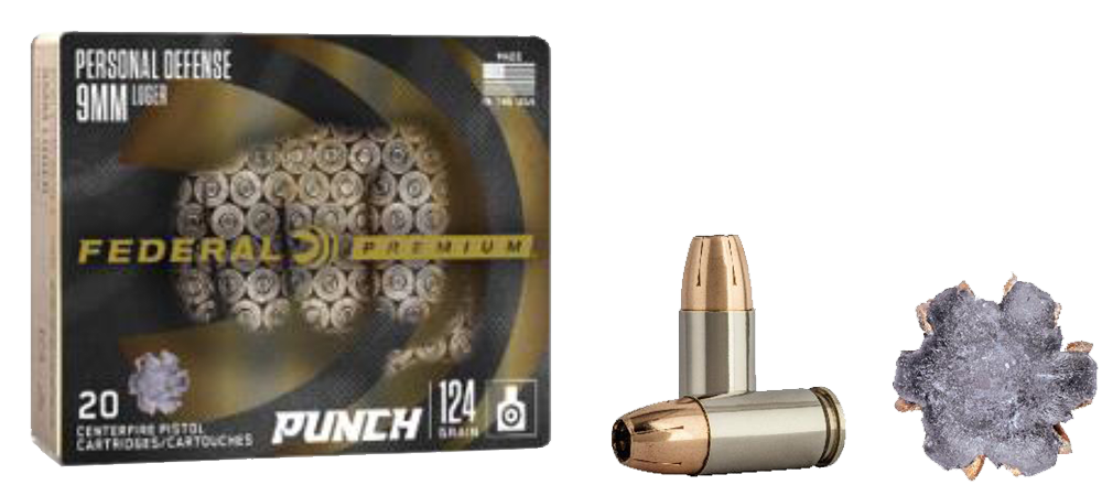 Federal Premium, Fed Pd9p1        9mm       124 Punch Jhp     20/10