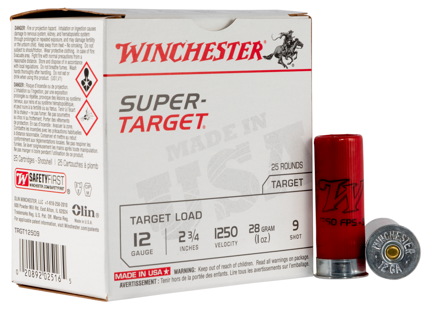 Winchester Ammo Super-target, Win Trgt12509  Sup Tgt       1oz             25/10