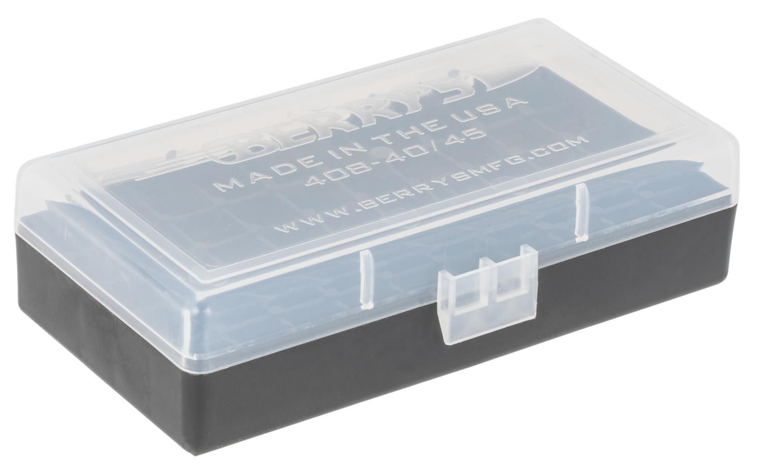 Berrys 408, Berrys 67425     408 Ammo Box  40s/45a  50r Clr/bk