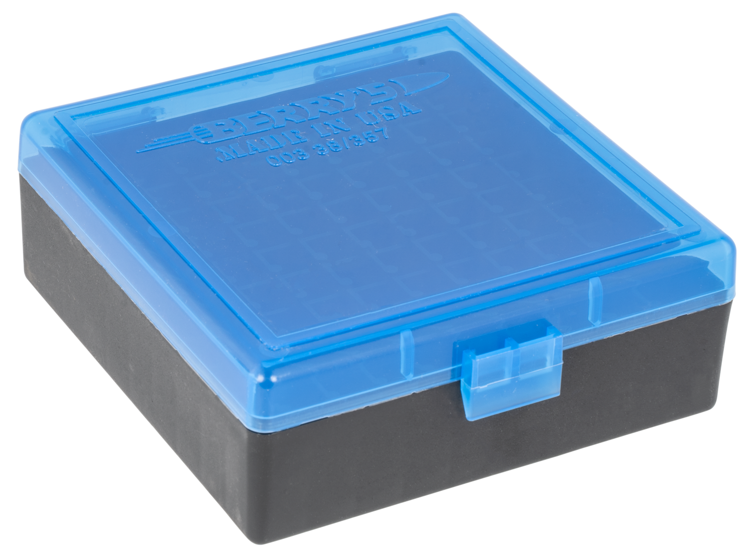 Berrys 003, Berrys 95182     003 Ammo Box  .38/357 100r Blu/bk