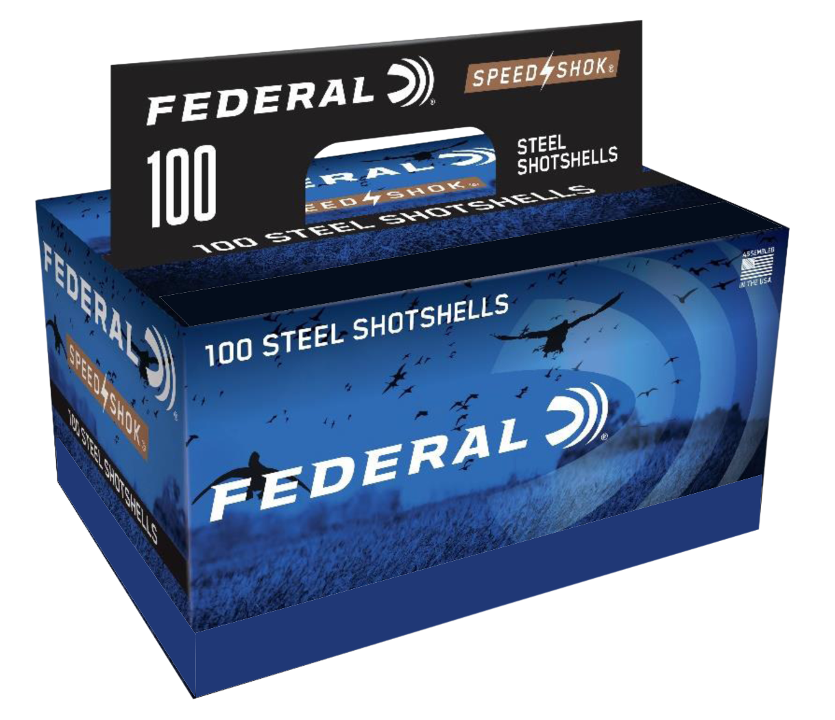 Federal Speed-shok, Fed Wf1421004     Spdshk 12 3in 1-1/4 Stl    100/2