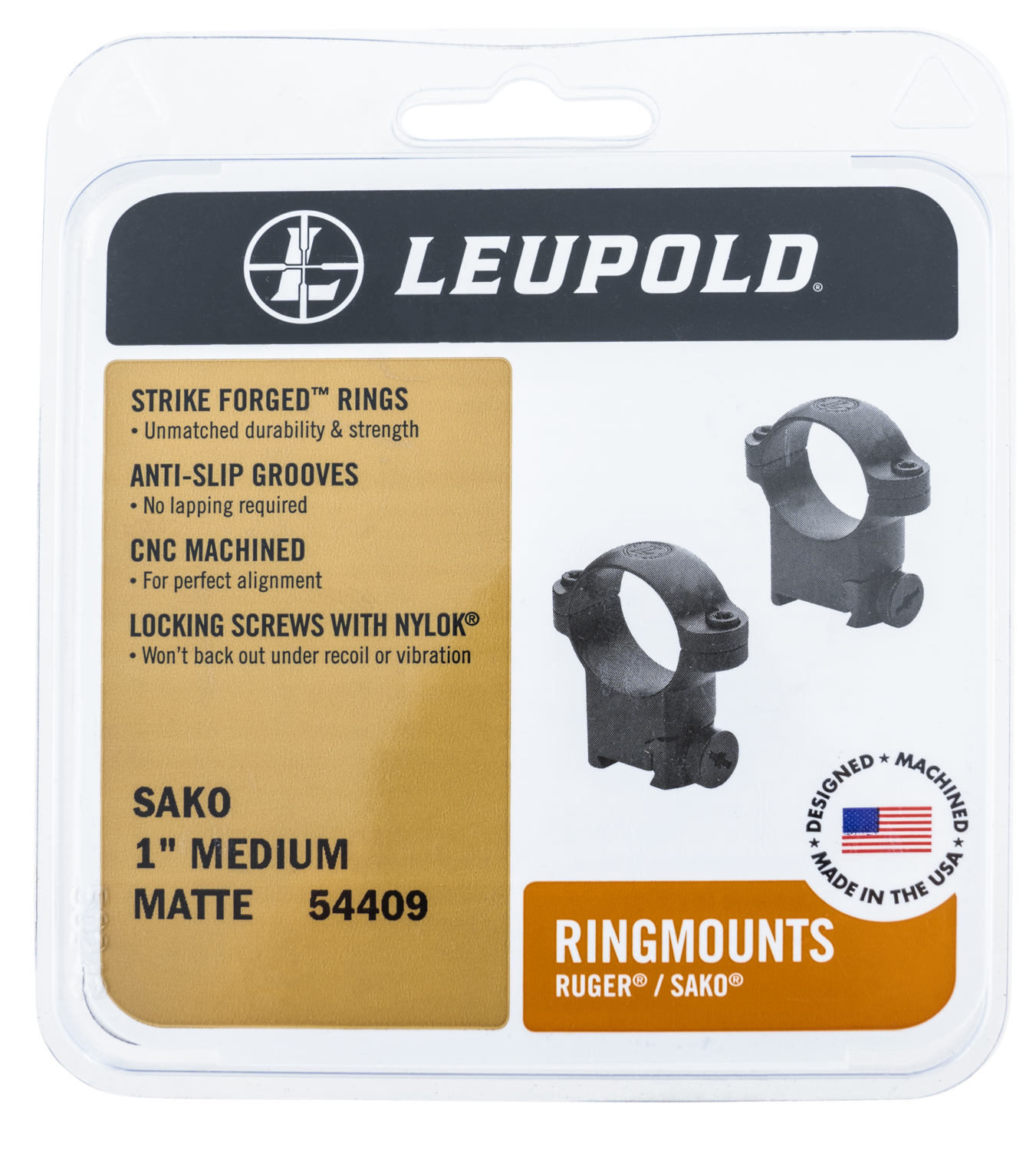 Leupold Ringmounts, Leu 54410  Sako Rings High          Mt