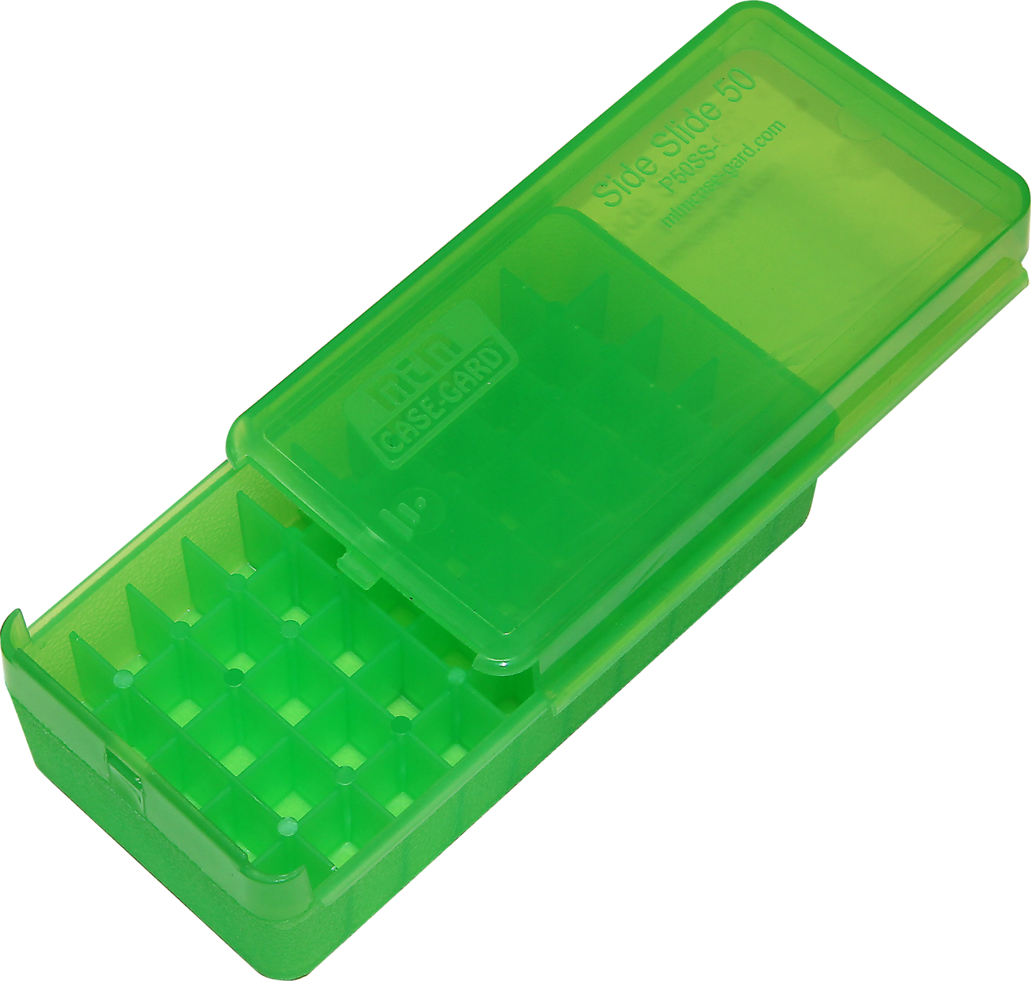 Mtm Pistol Side Slide, Mtm P50ss4516   45  Pstl Slide Stop 50rd Box   Grn
