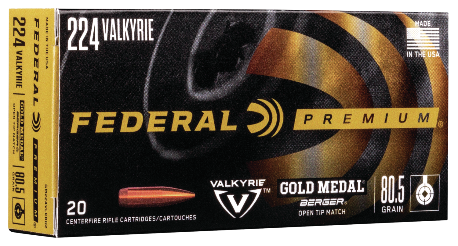 Federal Premium, Fed Gm224vlkbh2    224val   80.5 Berger      20/10