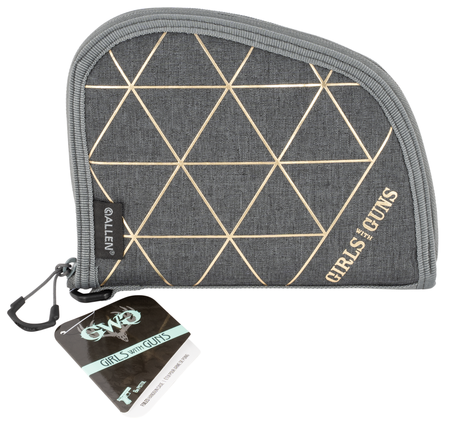 Girls With Guns Foiled, Allen 908   Gwg Foiled      Handgn Case 8      Gry