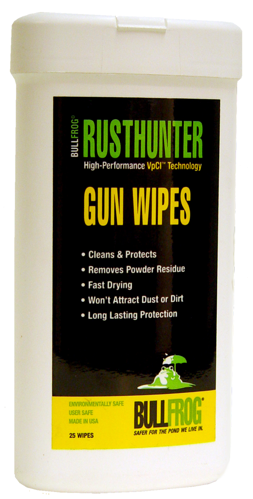 Bull Frog Rust Hunter, Bull Frog 35292383 Rusthunter Gun Wipe       25qty