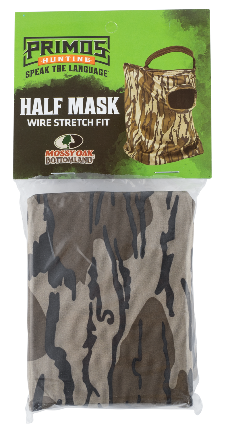 Primos Stretch Fit, Prim Ps6664   Stretch 1/2  Face Mask Mo Bottomland