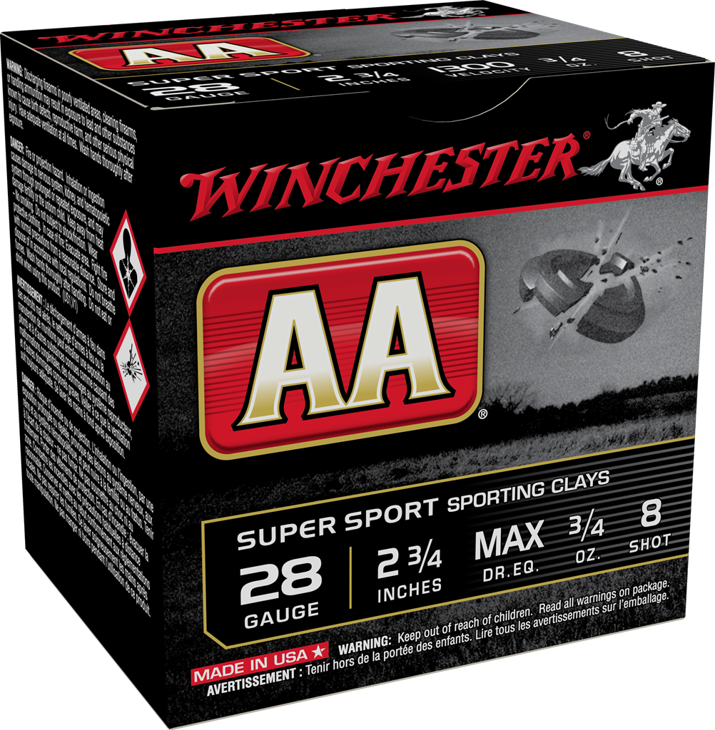 Winchester Ammo Aa, Win Aasc288    Aa Spt Cly    3/4             25/10