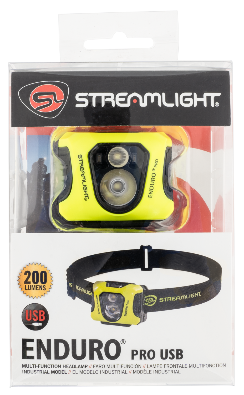 Streamlight Enduro Pro, Stl 61436  Enduro Pro Usb Headlamp Dual Lock Yllw