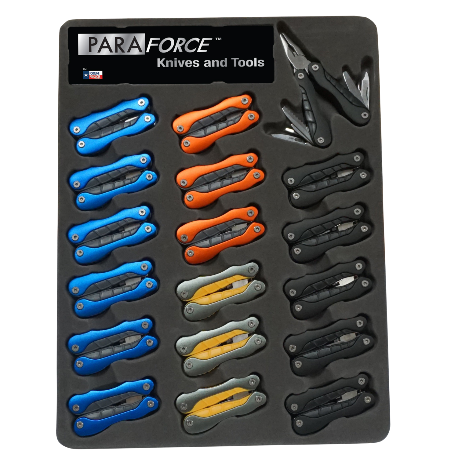 Accusharp Paraforce, Fpi 800mts  Paraforce Multi Tool 18 Pc Display