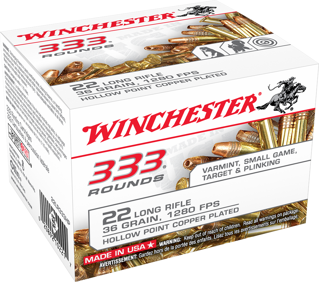 Winchester Ammo Usa, Win 22lr333hp   22lr 36 Cphp                333/10