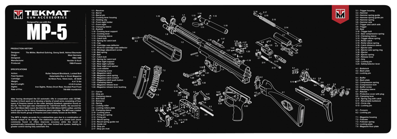 Beck Tek, Llc (tekmat) Hk Mp5, Tekmat Tekr36hkmp5         Hk Mp5