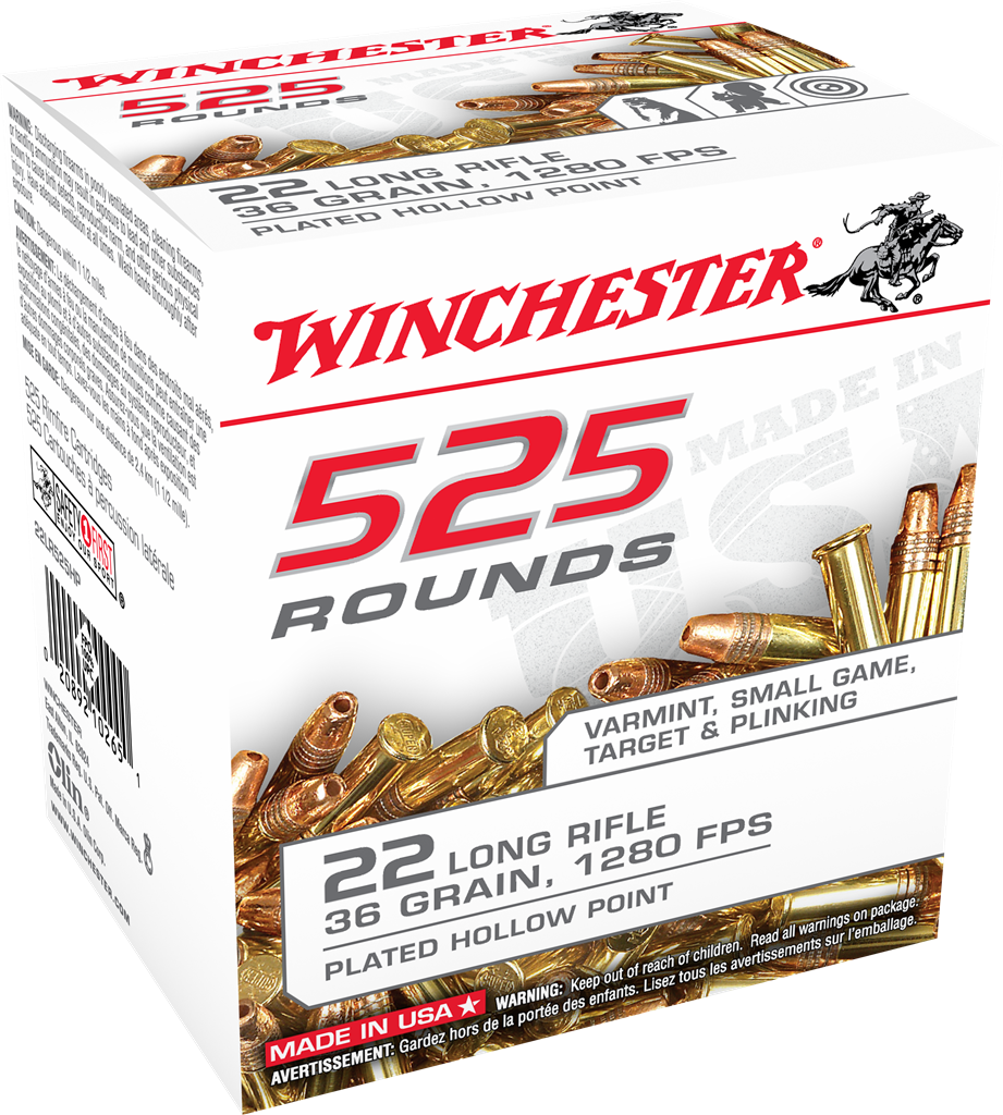 Winchester Ammo Usa, Win 22lr525hp   22lr 36 Cphp  Can           525/10