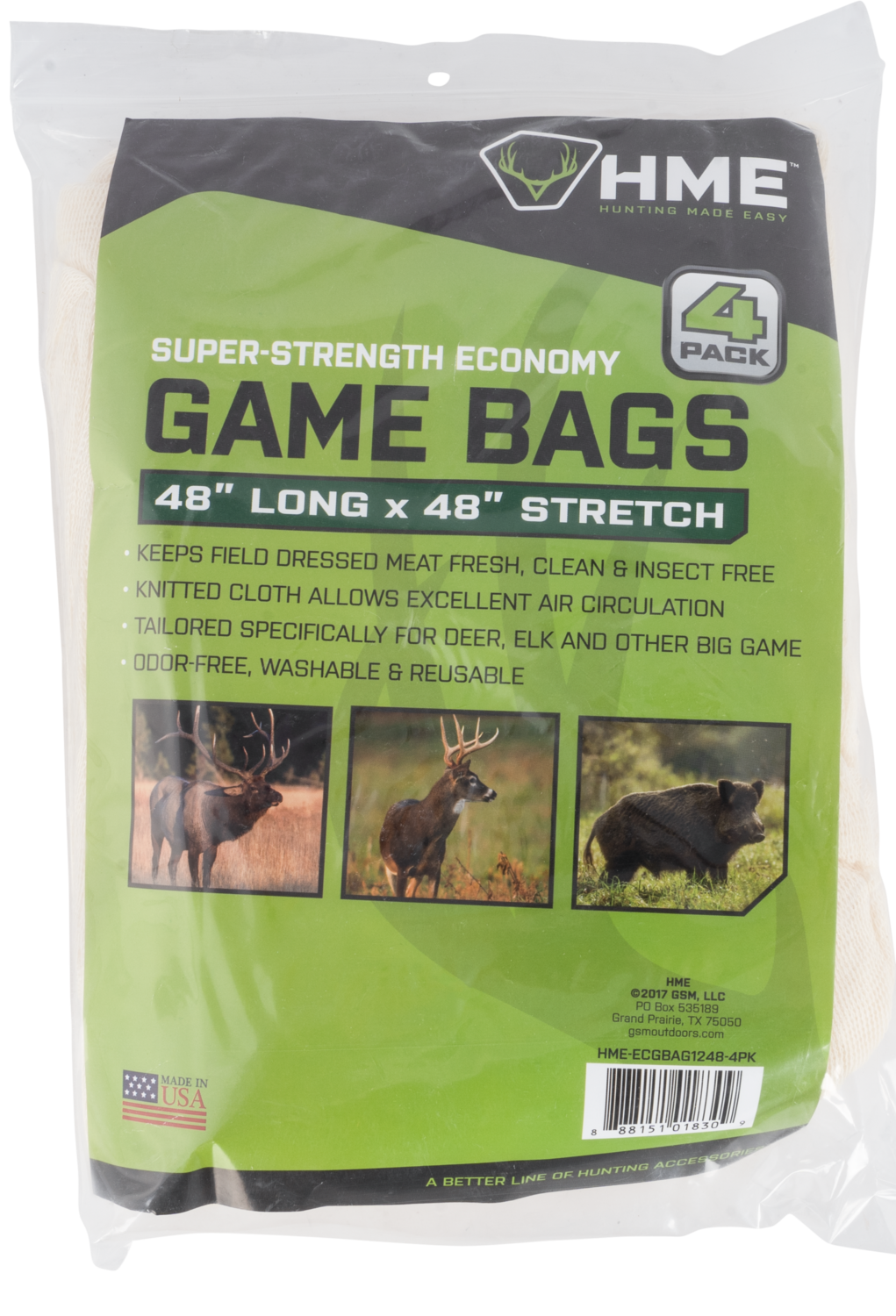 Hme Econ, Hme Ecgbag1248-4pk Econ Game Bag 12x48  4 Pk