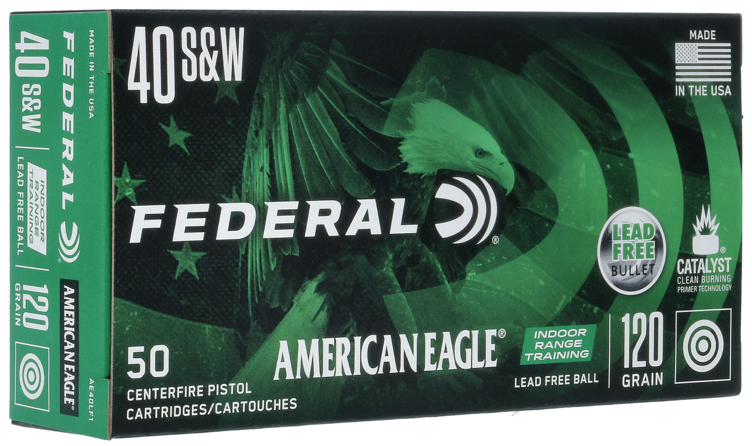 Federal American Eagle Irt, Fed Ae40lf1      40        120 Ldfr Rng      50/10