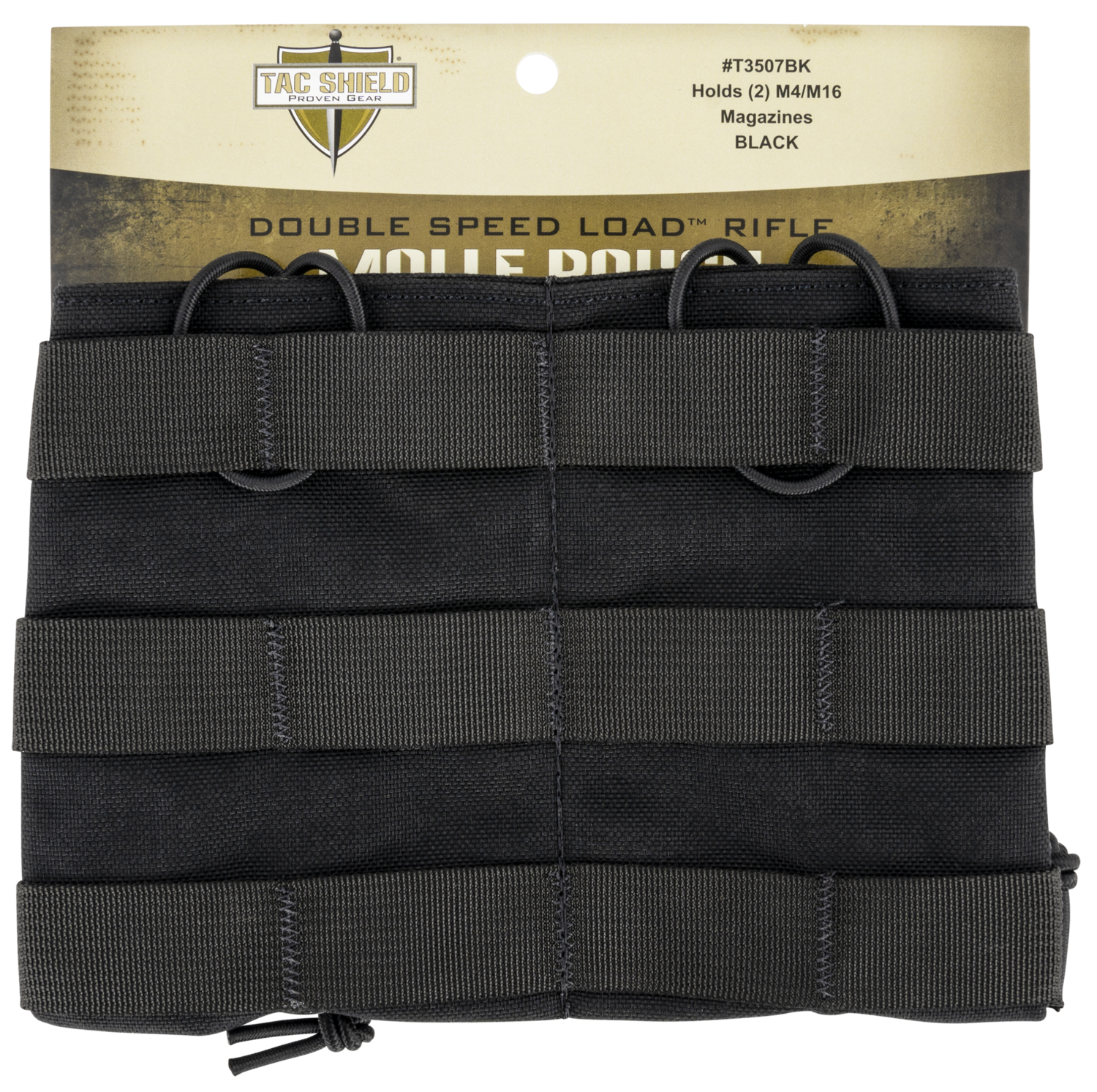 Tacshield (military Prod) Speed Load, Tacshield T3507bk Dbl  Speed Load Rfl  M-pouch Bk