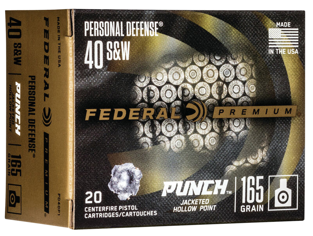 Federal Premium, Fed Pd40p1       40        165 Punch Jhp     20/10