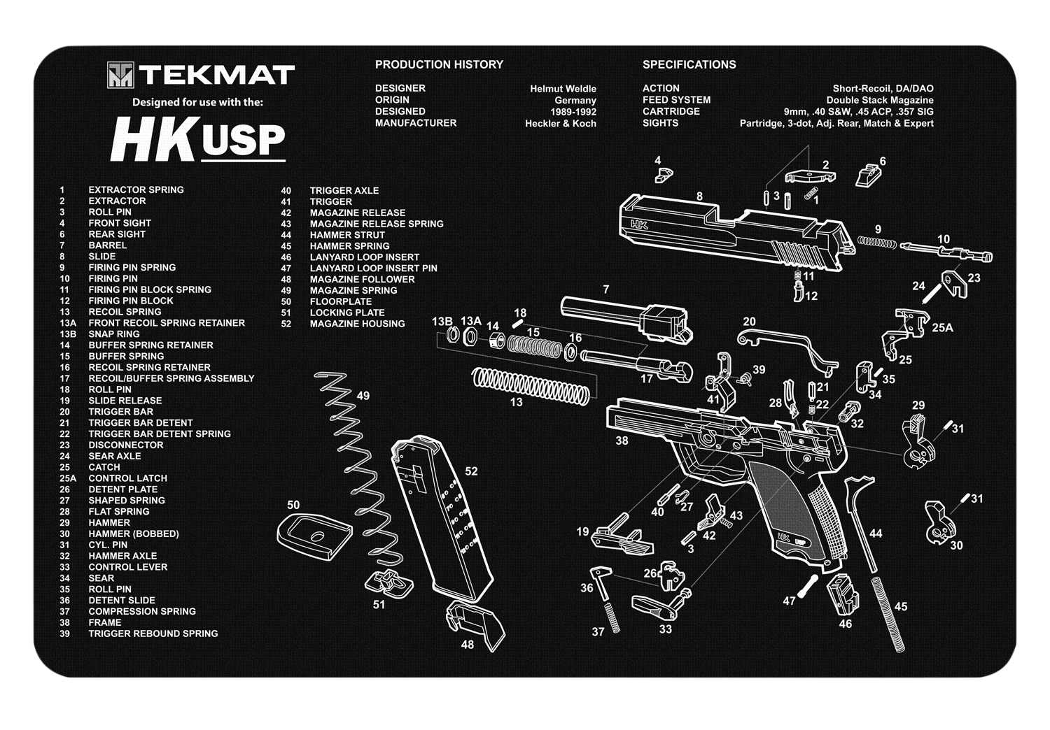 Beck Tek, Llc (tekmat) Hk Usp, Tekmat Tekr17hkusp         Hk Usp