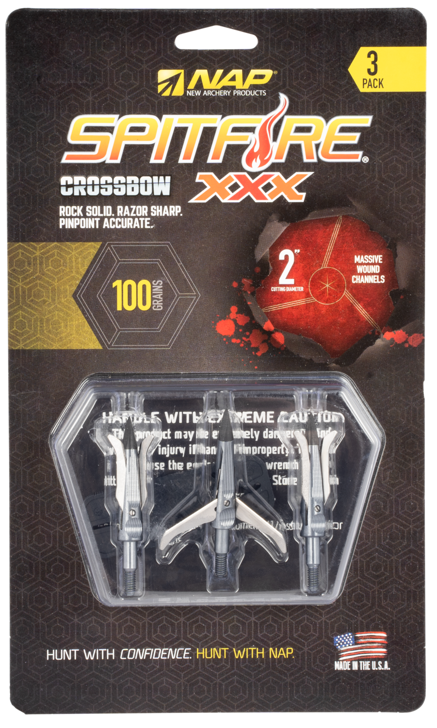 Nap Spitfire Xxx, Nap 60-146        Spitfire Xxx 100 X-bow 3pk