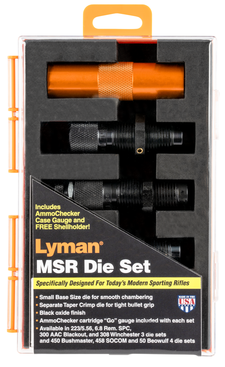 Lyman Msr, Lym 7690103 Msr Precision Die System 350 Lgd  3die
