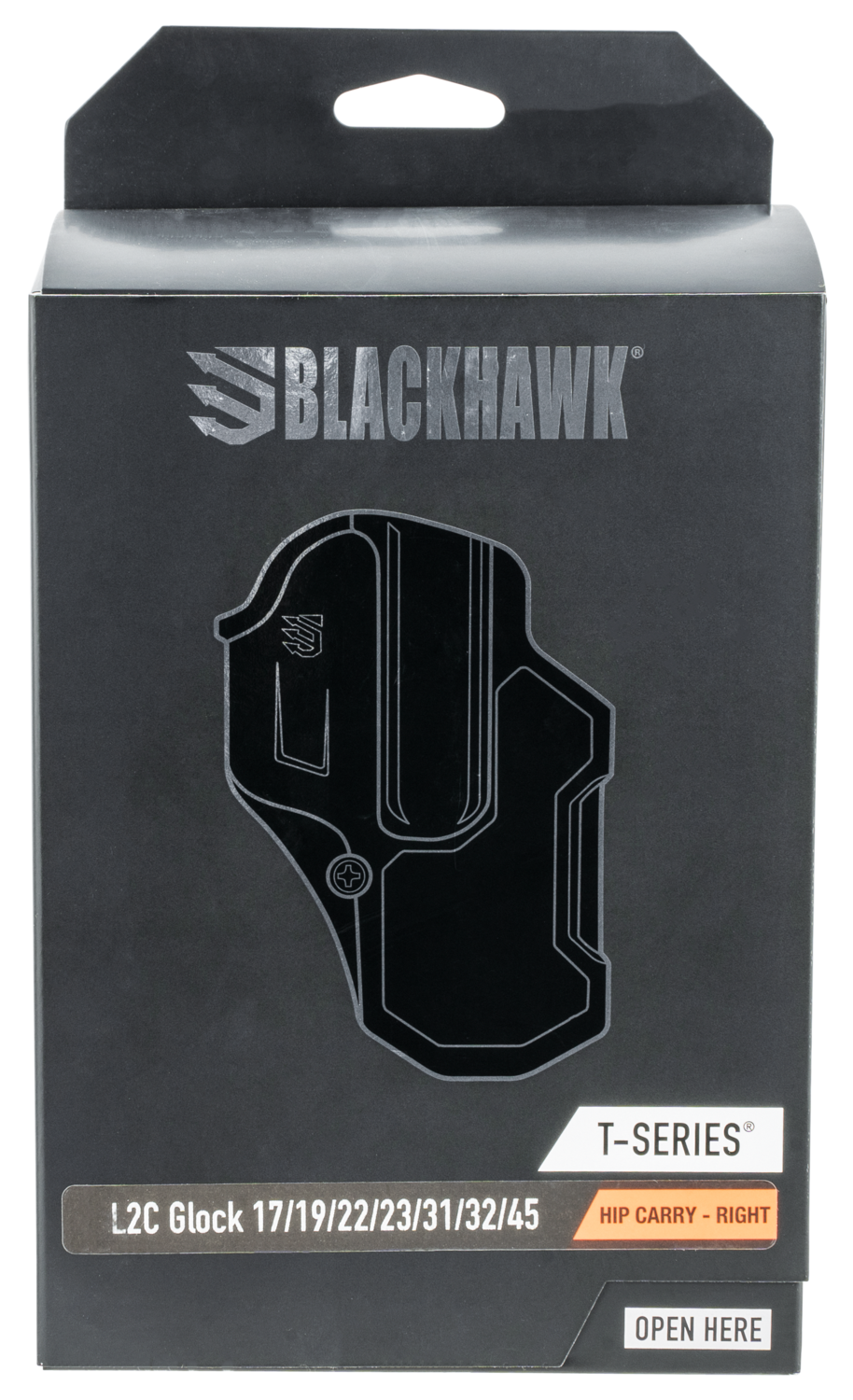 Blackhawk T-series, Bhwk 410700bkr  T-series L2c Glock 17 Black Rh