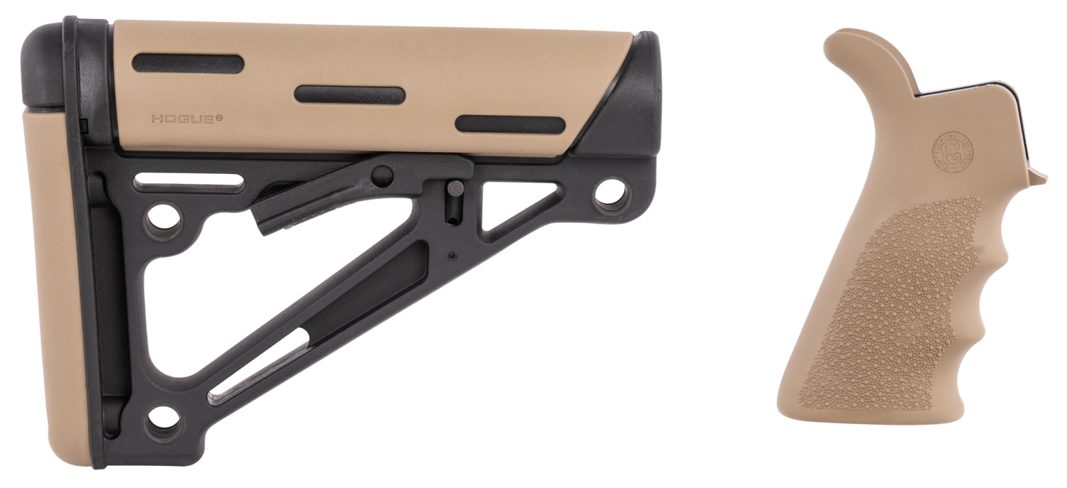 Hogue Overmolded, Hog 15355   Ar Om Coll Buttstk Fnger Grve Bt Grip